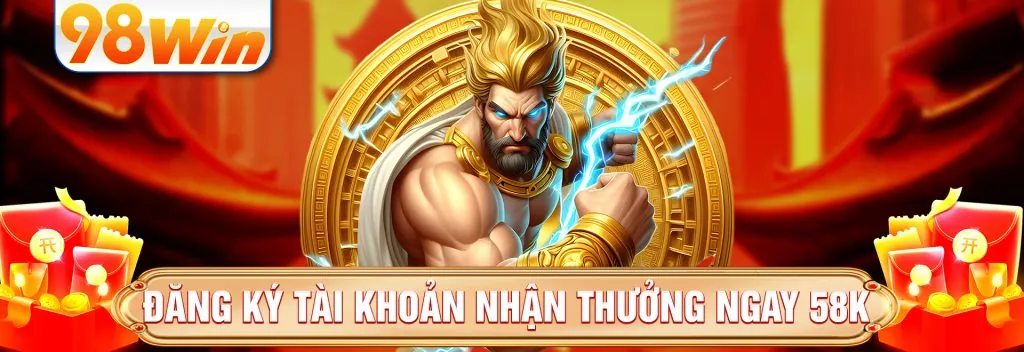 Hình ảnh chủ đạo blog 98wim Nổ Hũ với các biểu tượng game đa dạng và ánh sáng xanh vàng sang trọng